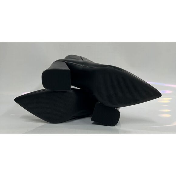 Madden Girl Women's Cody Flared Heel Dress Boots - Black 9.5M - Picture 7 of 9